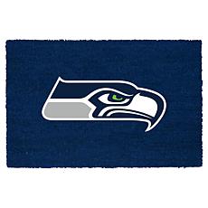 Memory Company Coir Fiber Doormat with Vinyl Backing Seahawks