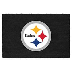 Memory Company Coir Fiber Doormat with Vinyl Backing Steelers
