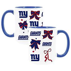 Memory Company Giants 2pk 15oz Bow Coffee Mug