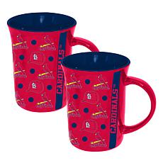 Memory Company MLB Cardinals 15oz Ceramic Team Spirit Mug 2-Pack