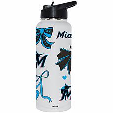 Memory Company MLB Marlins 34-oz Bow White Quencher Tumbler