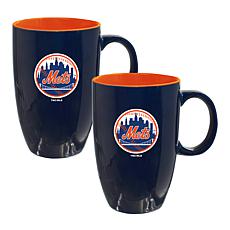 Memory Company MLB Mets Tall 20oz Ceramic Mug - 2-Pack - 2-Pack