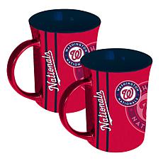 Memory Company MLB Nationals 15oz Reflective Logo Mug 2-Pack