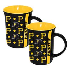 Memory Company MLB Pirates 15oz Ceramic Team Spirit Mug - 2-Pack