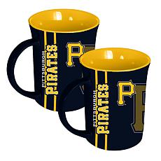 Memory Company MLB Pirates 15oz Reflective Logo Mug - 2-Pack