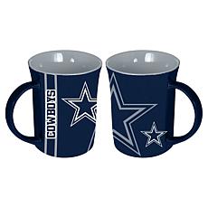 Memory Company NFL Cowboys 15oz Reflective Logo Ceramic Mug 2-Pack