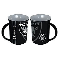 Memory Company NFL Raiders 15oz Reflective Logo Ceramic Mug 2-Pack