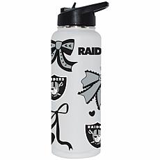 Memory Company NFL Raiders 34-oz Bow White Quencher Tumbler