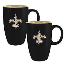 Memory Company NFL Saints 20oz Ceramic Team Tall Mug 2-Pack