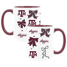 Memory Company Texas A&M 2pk 15oz Bow Coffee Mug