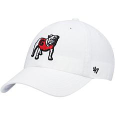 Men's '47 White Georgia Bulldogs Clean Up Adjustable Hat