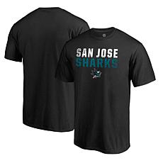 Men's Fanatics Black San Jose Sharks Iconic Collection Fade Out T-S...