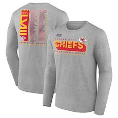 Men's Fanatics Heather Gray Kansas City Chiefs Super Bowl LVIII Two...