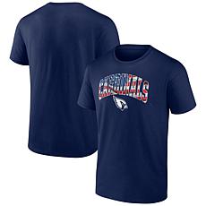 Men's Fanatics Navy Arizona Cardinals Banner Wave Logo T-Shirt