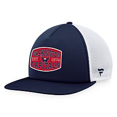 Men's Fanatics Navy/White Washington Capitals Foam Front Patch Truc...