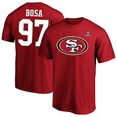 Men's Fanatics Nick Bosa Scarlet San Francisco 49ers Super Bowl LVI...