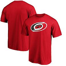 Men's Fanatics Red Carolina Hurricanes Logo T-Shirt