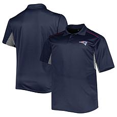Men's Navy New England Patriots Big & Tall Team Color Polo