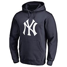 Men's Navy New York Yankees Team Color Primary Logo 2 Pullover Hoodie