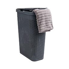 Mind Reader 40-Liter Slim Laundry Basket with Cutout Handles