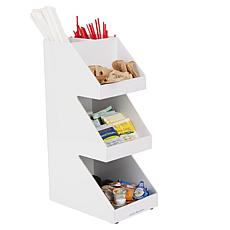 Mind Reader Acrylic 3-Tier Coffee / Tea Condiment Organizer