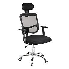 Mind Reader Office Chair with Wheels Height Adjustable Black