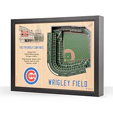 MLB Chicago Cubs StadiumViews 3-D Wall Art - Wrigley Field 