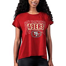 MSX by Michael Strahan MSX by Michael Strahan for NFL Women's Abigail Back Slit Tee - 49ers