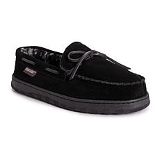 MUK LUKS Men's Paul Printed Berber Suede Moccasin
