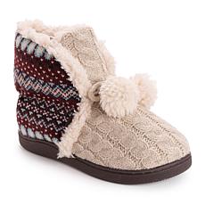 red bootie slippers