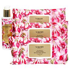 Nakery 4pc Pure Refresh Wipes + Intimate Moisturizer Collection AS