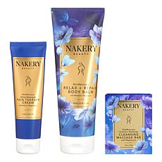 Nakery Beauty 3-piece SkinRecovery Cream, Balm & Magnesium Bar Set