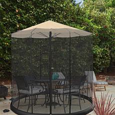 Nature Spring 9' Patio Umbrella Bug Net - Black