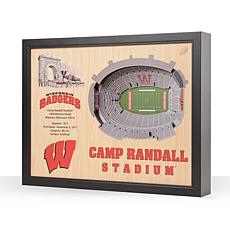 NCAA Wisconsin Badgers StadiumViews 3-D Wall Art- Camp Randall Stad...