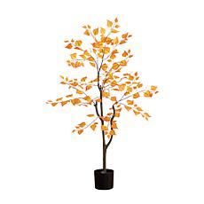 Nearly Natural 4 Ft. Autumn Birch Leaf Artificial Fall Tree
