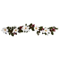Nearly Natural 6-Ft. Magnolia, Pine & Berries Artificial Garland