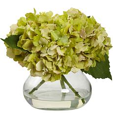 Nearly Natural Blooming Silk Hydrangea Arrangement
