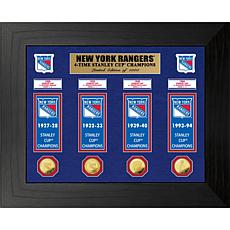 NHL Rangers 4-Time Stanley Cup Champs Deluxe Banner
