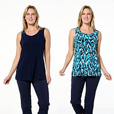 Nina Leonard 2-pack Scoop Neck Tank Top