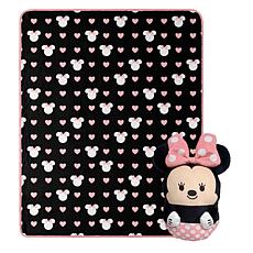 Northwest 40"W x 50"L Minnie Hugger & Throw