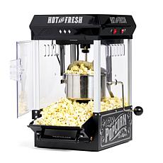 Nostalgia KPM220BK Vintage 2.5-oz Tabletop Kettle Popcorn Maker, Black