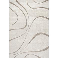 nuLOOM Carolyn Modern Shag Area Rug 4' x 6' Cream