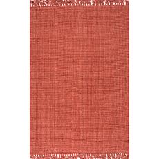 nuLOOM Daniela Farmhouse Chunky Jute Area Rug - 7' 6" x 9' 6" Brick