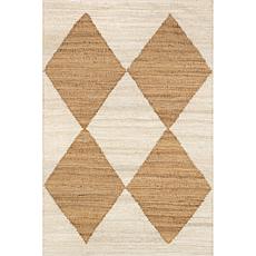 nuLOOM Pandora 4' x 6' Diamond Jute Area Rug