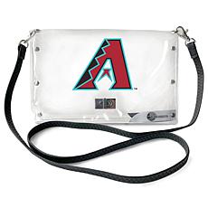 Official MLB Clear Envelope Purse with Team Logo- Arizona Diamondbacks