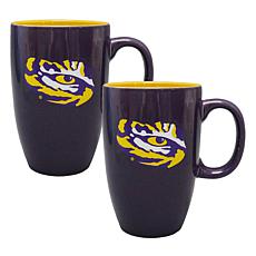 Officially Licensed College Team Spirit 20oz Ceramic Mug 2pk LSU