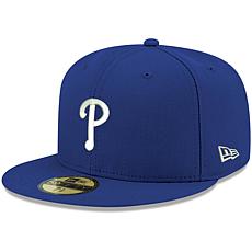 Officially Licensed Fanatics MLB Men's Phillies White Logo Fitted Hat