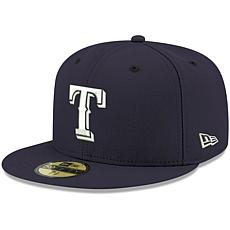 Officially Licensed Fanatics MLB Men's Red Rangers Logo Fitted Hat