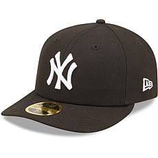 Officially Licensed Fanatics MLB Men's Yankees Black/White Fitted Hat
