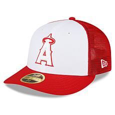 Officially Licensed League MLB Los Angeles Angels Men's White/Red Hat